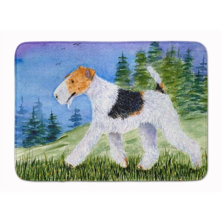 Carolines Treasures Fox Terrier Machine Washable Memory Foam Mat SS8599RUG